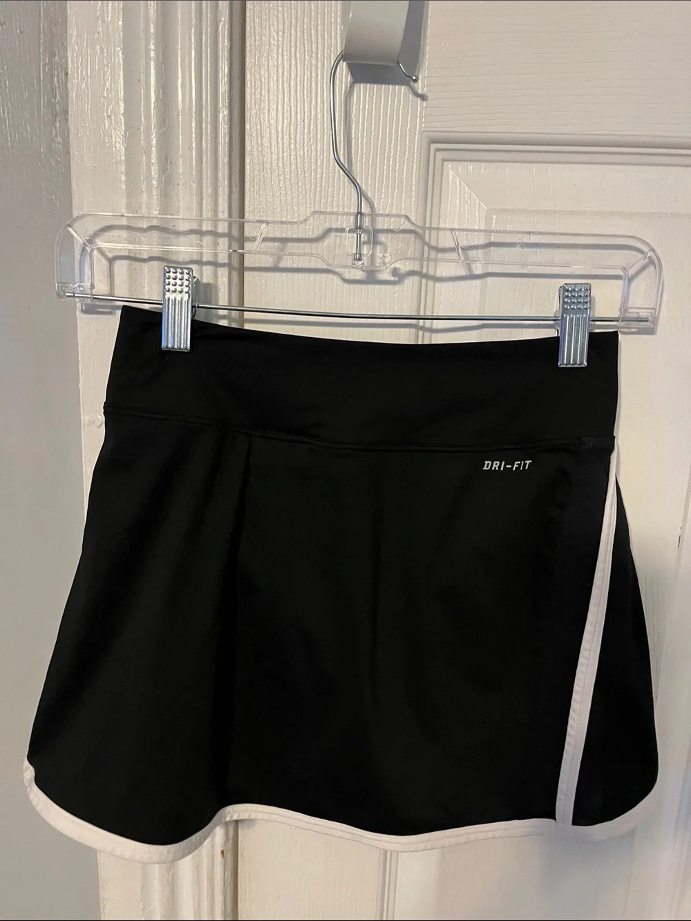 Nike Dri-Fit Black Skort with White Trim